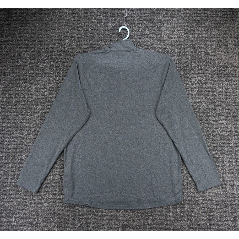 Under Armour Shirt Mens XL Gray 1/4 Zip Long Sleeve Loose Active Quick Dry Golf - Picture 11 of 12
